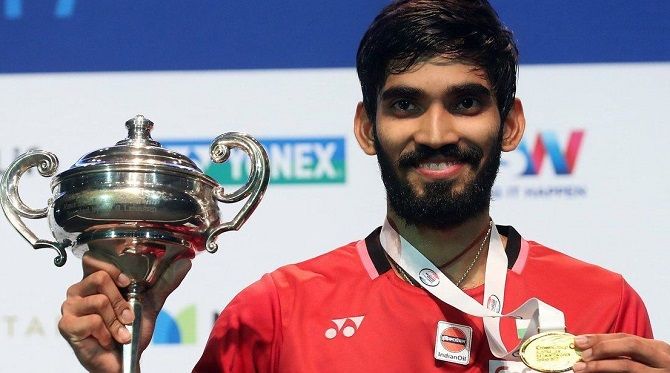 Srikanth Kidambi is currently men's famous players of badminton in India