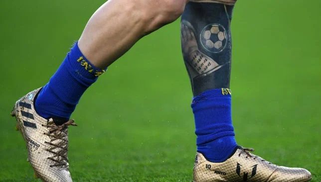 Messi Left Leg tattoo